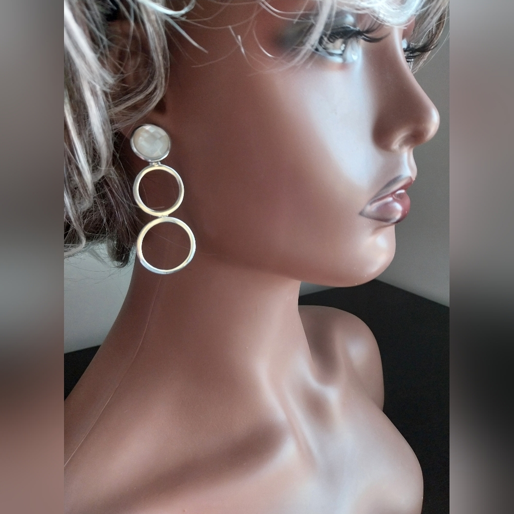 Elle Elegant Silver Sterling Earrings - Picture 10 of 14